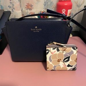 Kate Spade Crossbody Purse and Floral Wallet